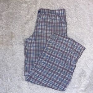 SO Blue and Pink Plaid Sleepwear